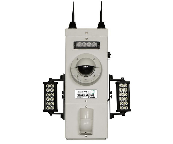 Pole Mounted Security Camera System Power Sentry 6000 Mobile Pro Systems