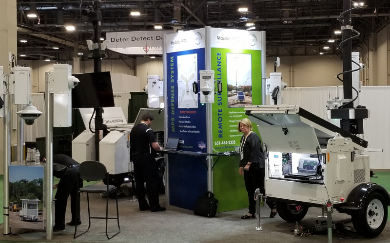 The Mobile Pro team gets ready for the day at ISC West 2019. The annual security conference was held April 10 – 12 at the Sands Expo in Las Vegas, Nevada.