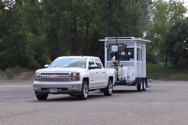 The MPS CheckPoint mobile guard station is as easy to tow as a trailer