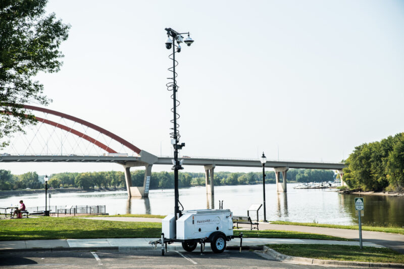 Full-Sized Mobile Surveillance Trailer and Power Platform