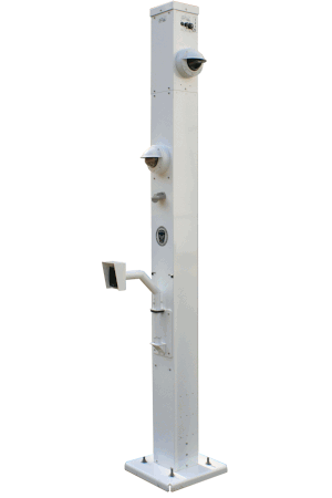 MPS Gate Sentry tower with card reader arm