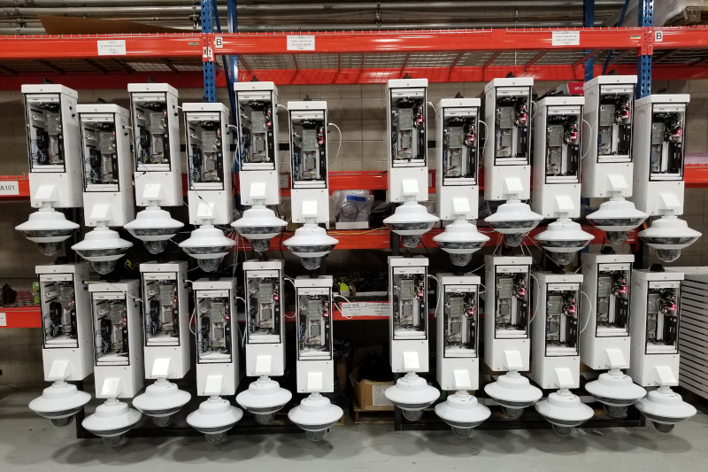 Power Sentry units in the testing phase at Mobile Pro Systems facility prior to delivery.