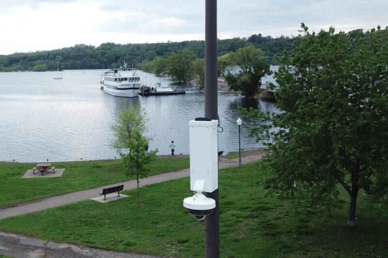 Pole-Mounted Standalone Security Camera System