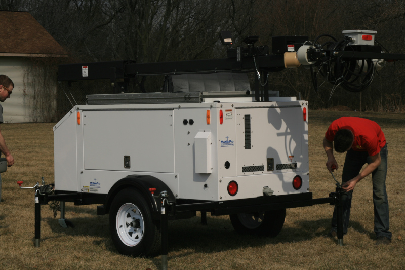From the early days–setting up one of our first Commander 3400 camera trailers.
